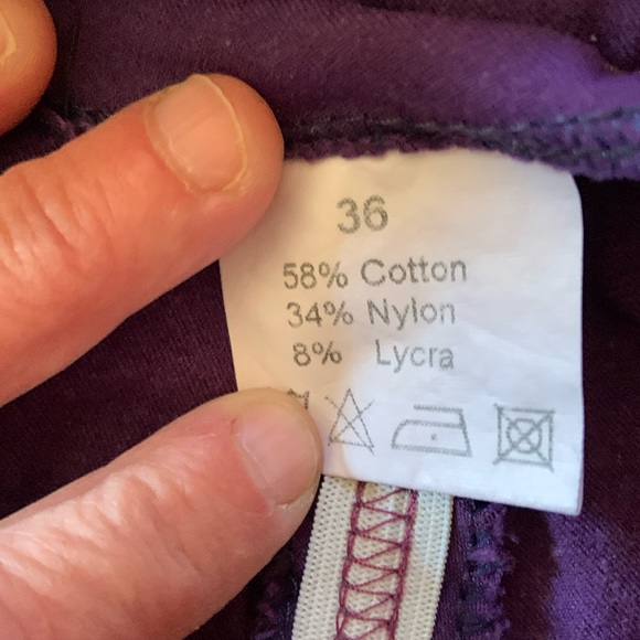 Tuscany purple full seat ultrasuede breeches dressage riding size 36 measure 32” - Picture 7 of 9